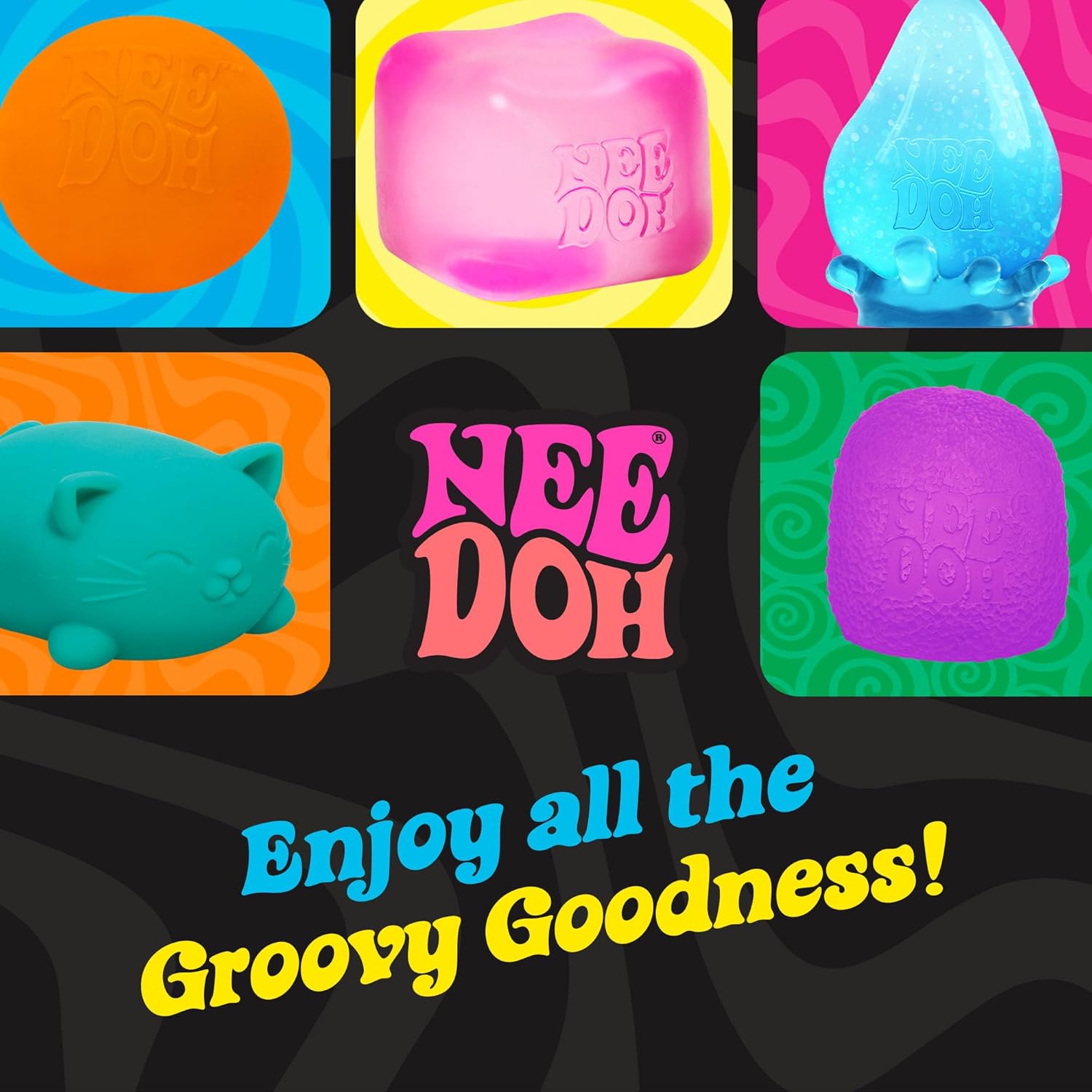 Needoh Nice Ice Baby - Sensory Squeeze Toy - Super Solid Squish - 1.25" Wide - Color May Vary (Pack of 1)