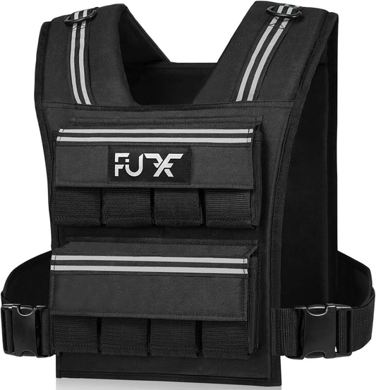 Adjustable Weighted Vest Men,20/30/40 LB Weight Vest for Strength Trainin, Workout Vest Woman with Removable Iron Weights for Walking, Rucking, Running, Exercise